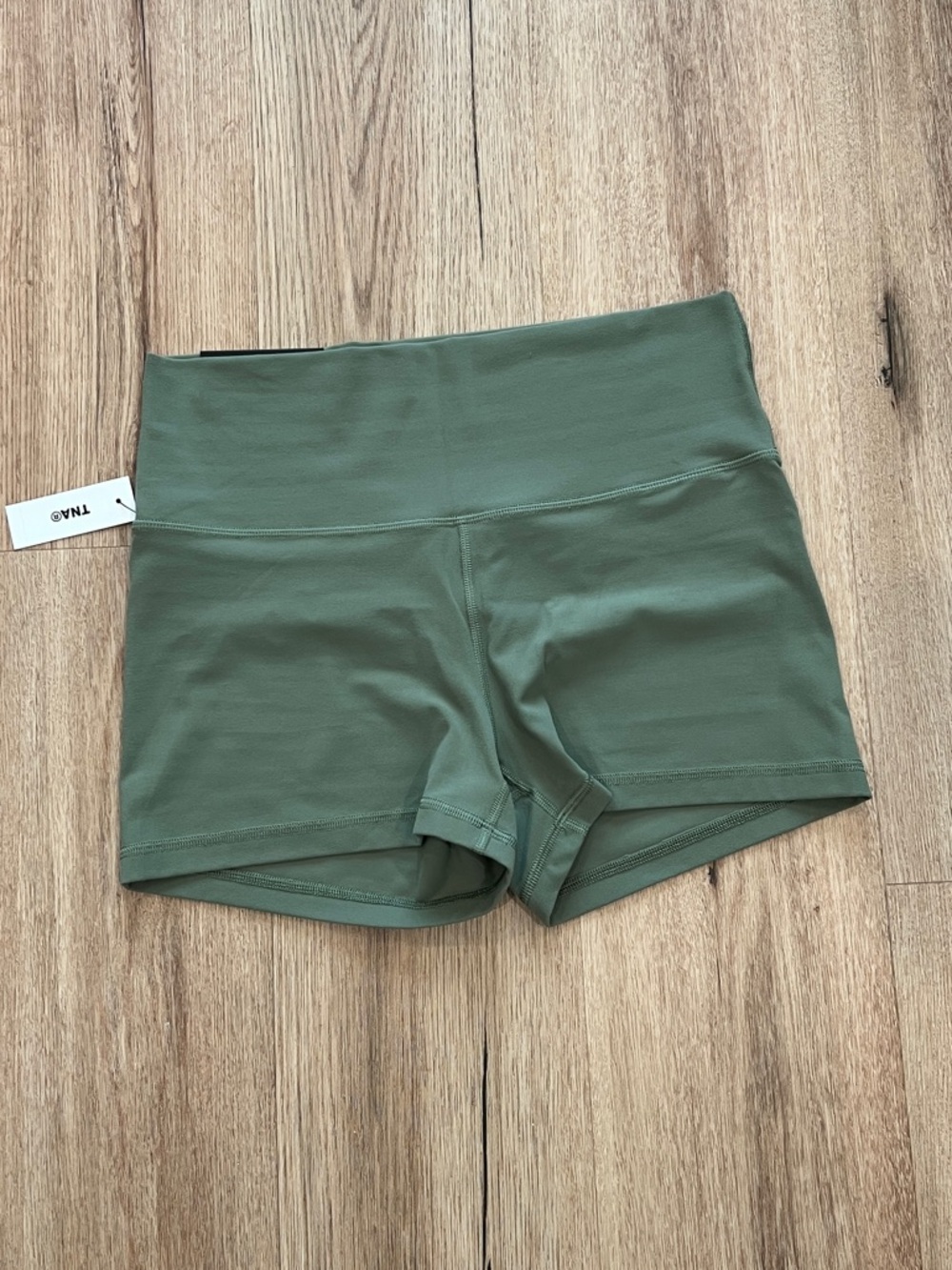 TNA Butter Atmosphere Ravine Green High-Rise 3” High-rise Shorts